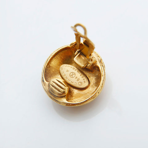 CHANEL 94A COCO Mark Earring gold WS22245