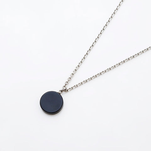 CHANEL 2005 COCO Mark Rhinestone Necklace Silver WS22246