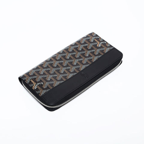 GOYARD Matignon GM Round Zip Purse black WS22247