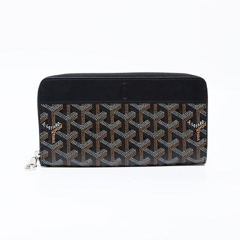 GOYARD Matignon GM Round Zip Purse black WS22247