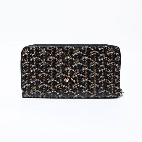 GOYARD Matignon GM Round Zip Purse black WS22247
