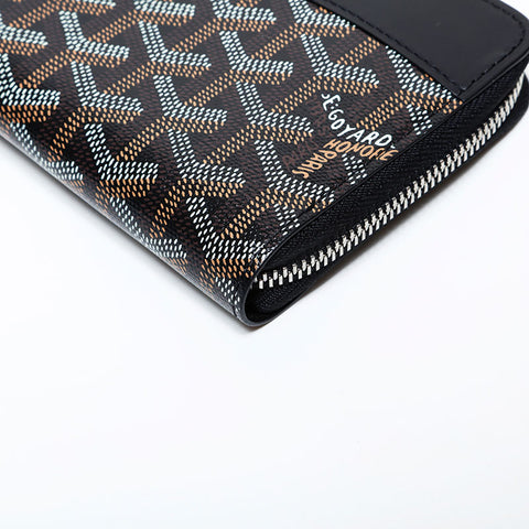 GOYARD Matignon GM Round Zip Purse black WS22247