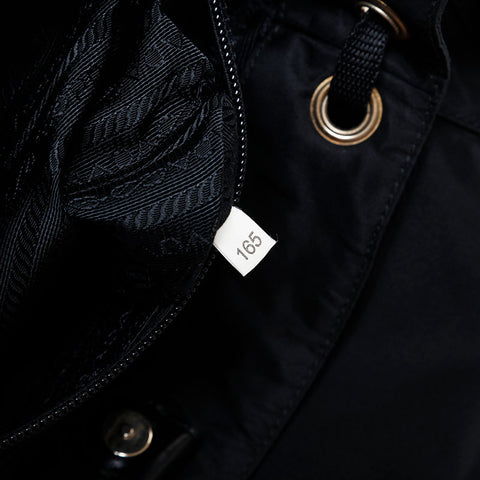 PRADA Nylon drawstring purse Shoulder Bag black WS22248