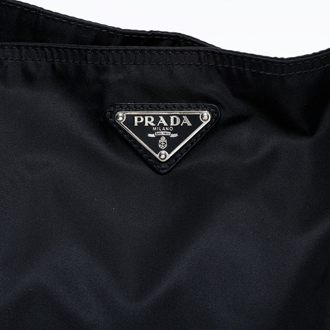 PRADA Nylon drawstring purse Shoulder Bag black WS22248