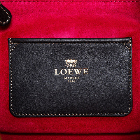 ロエベ LOEWE アマソナ26 レザー アナグラム ハンドバッグ ブラウン WS22249