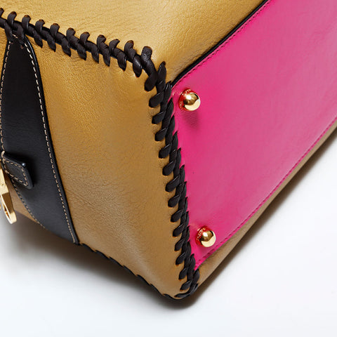 ロエベ LOEWE アマソナ26 レザー アナグラム ハンドバッグ ブラウン WS22249