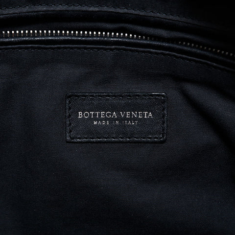 極美品 ボッテガヴェネタ BOTTEGAVENETA イントレチャート オーガナイザー ハンドバッグ クラッチバッグ ブラック WS22252