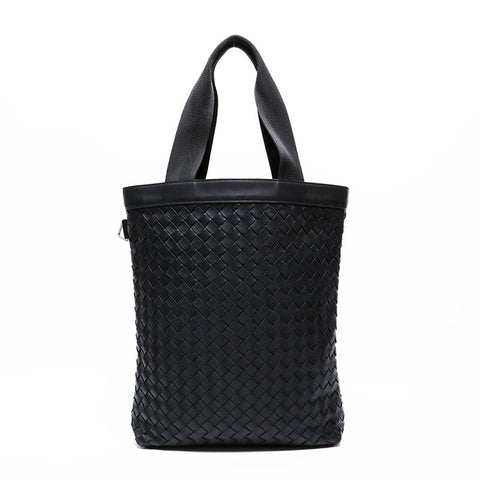 ボッテガヴェネタ BOTTEGAVENETA イントレチャート レザー ショルダーバッグ ブラック WS22254