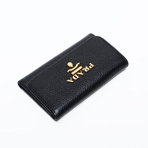 プラダ PRADA レザー キーケース ブラック WS22255
