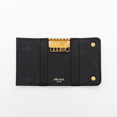 プラダ PRADA レザー キーケース ブラック WS22255