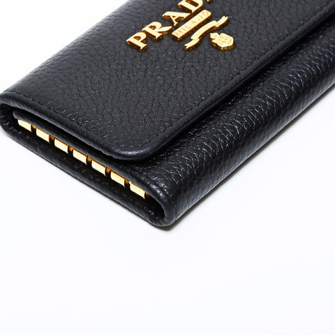 プラダ PRADA レザー キーケース ブラック WS22255