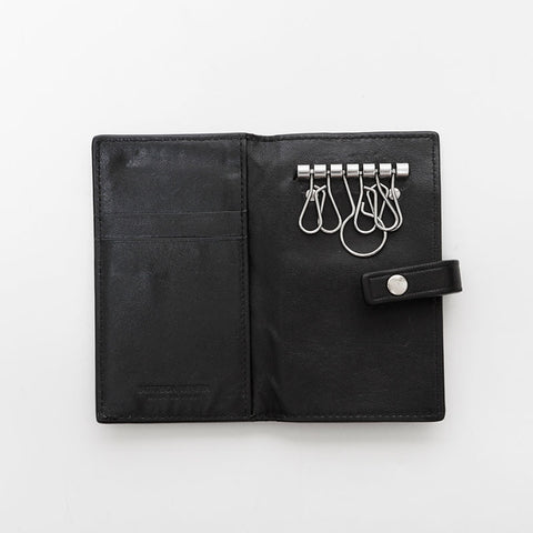 ボッテガヴェネタ BOTTEGAVENETA イントレチャート レザー キーケース ブラック WS22256