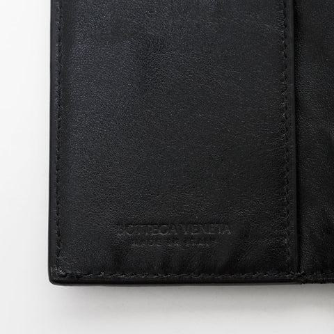 ボッテガヴェネタ BOTTEGAVENETA イントレチャート レザー キーケース ブラック WS22256