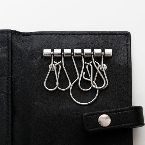 ボッテガヴェネタ BOTTEGAVENETA イントレチャート レザー キーケース ブラック WS22256