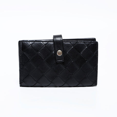 ボッテガヴェネタ BOTTEGAVENETA イントレチャート レザー キーケース ブラック WS22256