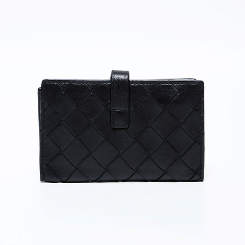 ボッテガヴェネタ BOTTEGAVENETA イントレチャート レザー キーケース ブラック WS22256