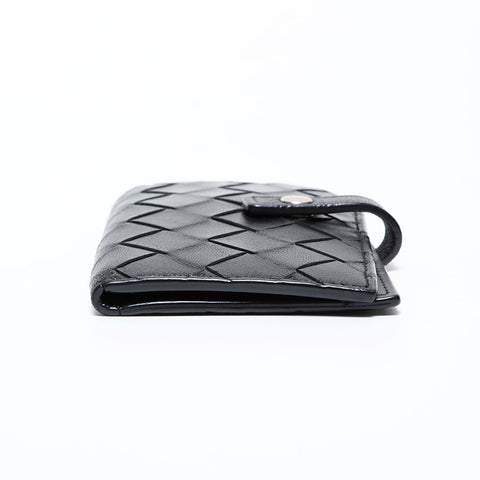 ボッテガヴェネタ BOTTEGAVENETA イントレチャート レザー キーケース ブラック WS22256