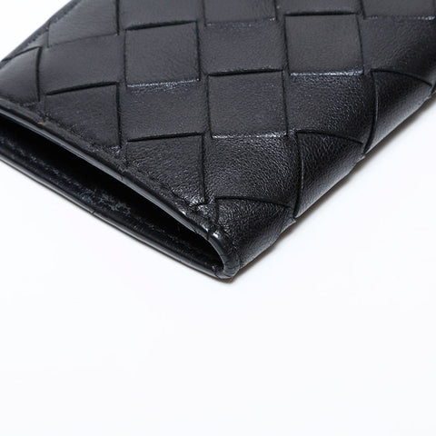 ボッテガヴェネタ BOTTEGAVENETA イントレチャート レザー キーケース ブラック WS22256