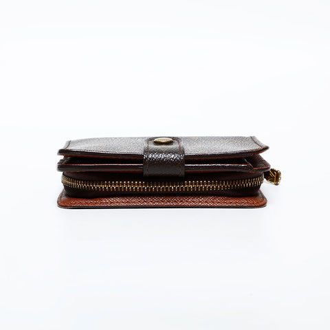 ルイ・ヴィトン LOUIS VUITTON モノグラム コンパクトジップ 2004年製 二つ折り財布 ブラウン WS22257