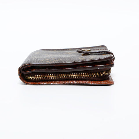 ルイ・ヴィトン LOUIS VUITTON モノグラム コンパクトジップ 2004年製 二つ折り財布 ブラウン WS22257
