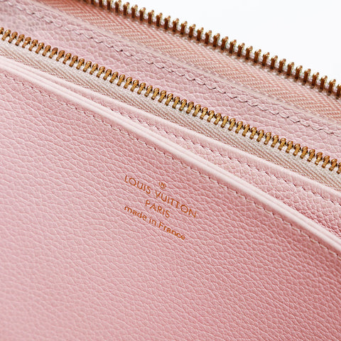 ルイ・ヴィトン LOUIS VUITTON ジッピー・ウォレット モノグラムアンプラント レザー 長財布 ピンク WS22258