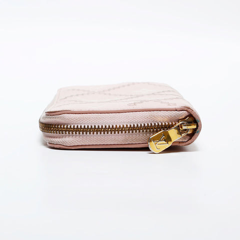 ルイ・ヴィトン LOUIS VUITTON ジッピー・ウォレット モノグラムアンプラント レザー 長財布 ピンク WS22258