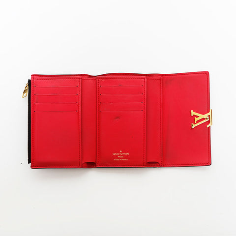 ルイ・ヴィトン LOUIS VUITTON ポルトフォイユ カプシーヌ 三つ折り財布 ブラック WS22259