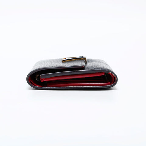 ルイ・ヴィトン LOUIS VUITTON ポルトフォイユ カプシーヌ 三つ折り財布 ブラック WS22259