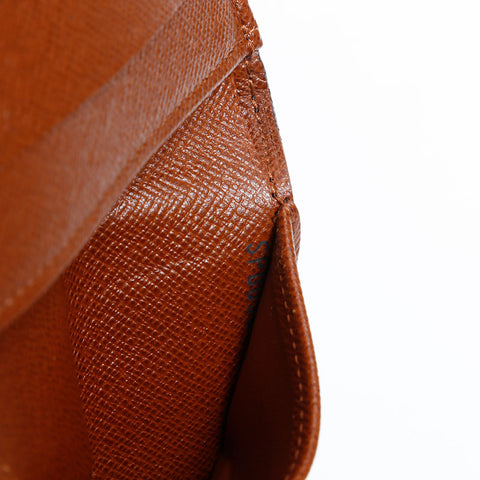 ルイ・ヴィトン LOUIS VUITTON モノグラム 2002年製 ポルトモネ・ビエ・カルトクレディ 三つ折り財布 ブラウン WS22260
