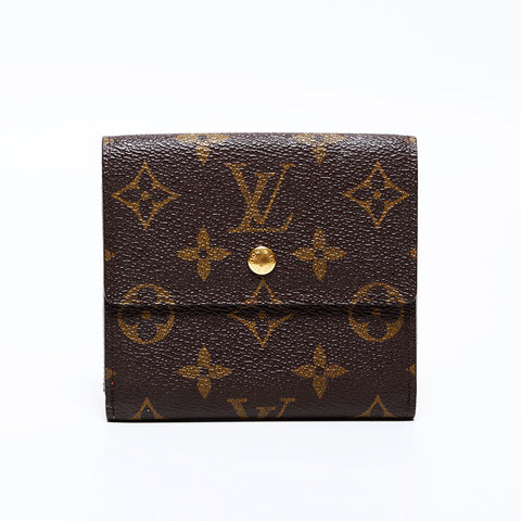 ルイ・ヴィトン LOUIS VUITTON モノグラム 2002年製 ポルトモネ・ビエ・カルトクレディ 三つ折り財布 ブラウン WS22260