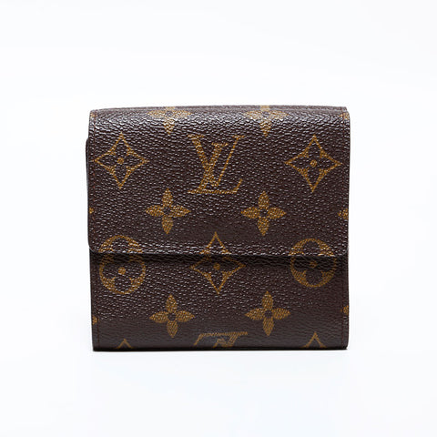 ルイ・ヴィトン LOUIS VUITTON モノグラム 2002年製 ポルトモネ・ビエ・カルトクレディ 三つ折り財布 ブラウン WS22260