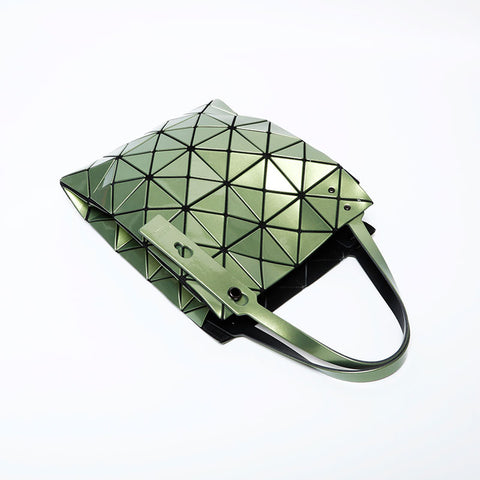 Issey Miyake CARAT BAOBAO Metallic Handbag green WS22263