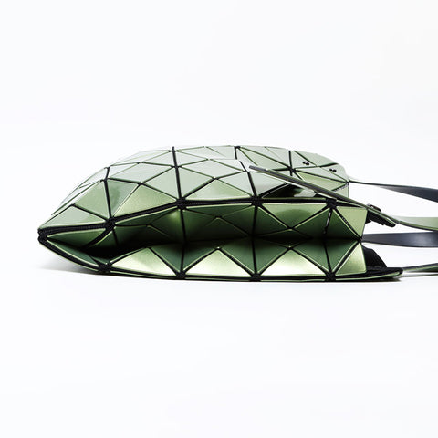 Issey Miyake CARAT BAOBAO Metallic Handbag green WS22263