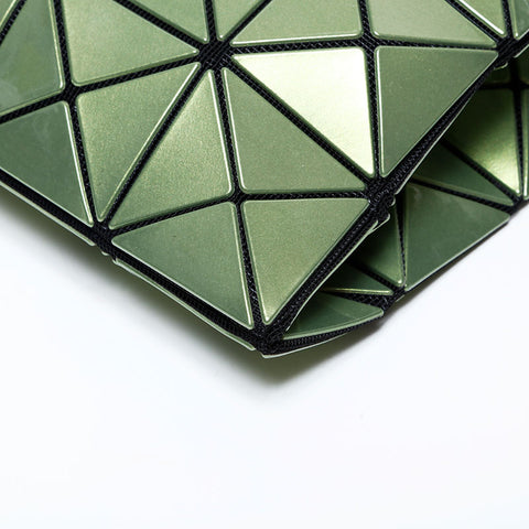 Issey Miyake CARAT BAOBAO Metallic Handbag green WS22263
