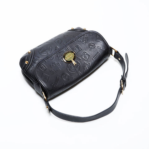 LOEWE logo leather Shoulder Bag black WS22272