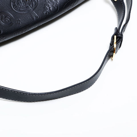 LOEWE logo leather Shoulder Bag black WS22272