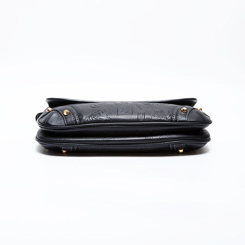 LOEWE logo leather Shoulder Bag black WS22272