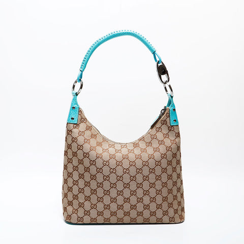 GUCCI GG canvas hobo Shoulder Bag beige WS22276