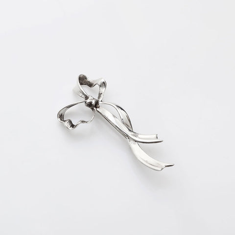 TIFFANY&Co. Ribbon 925 Brooch Silver WS22277