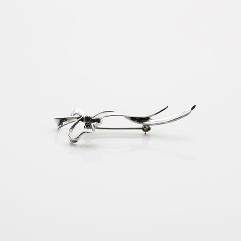 TIFFANY&Co. Ribbon 925 Brooch Silver WS22277
