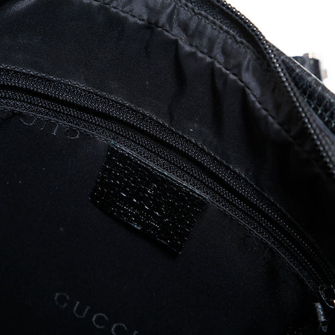 GUCCI Jackie Leather Handbag black WS22285