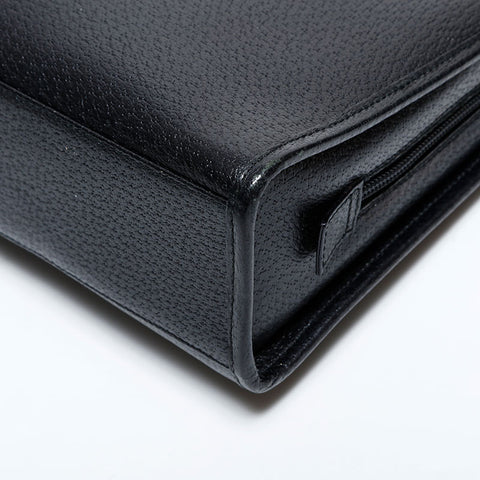 GUCCI Jackie Leather Handbag black WS22285