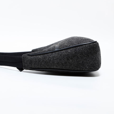 PRADA Wool Sport Hobo Handbag gray WS22286