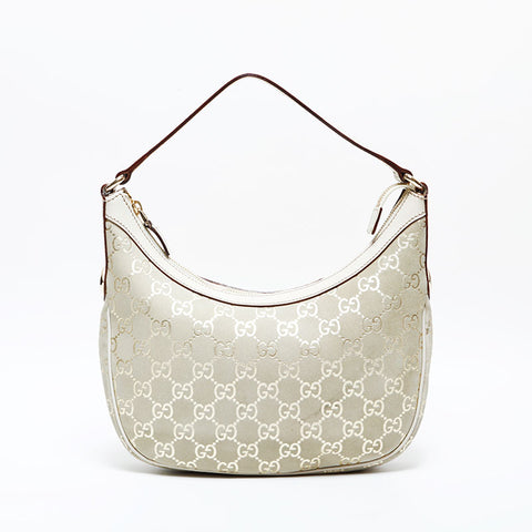 極美品 グッチ GUCCI GGスプリーム スエード ショルダーバッグ ベージュ WS22289