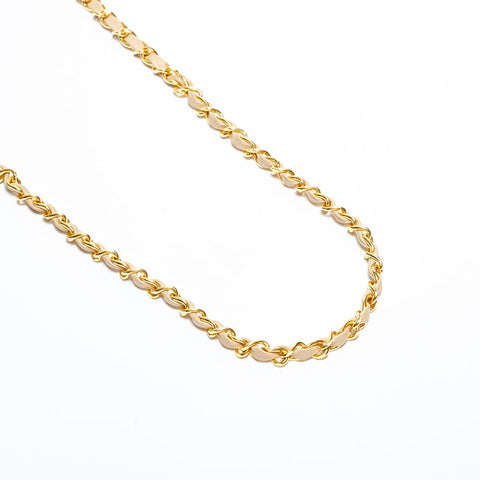 CHANEL No. 1 1986-1988 Lambskin Matelasse Full Flap 9.1" Shoulder Bag beige WS22290