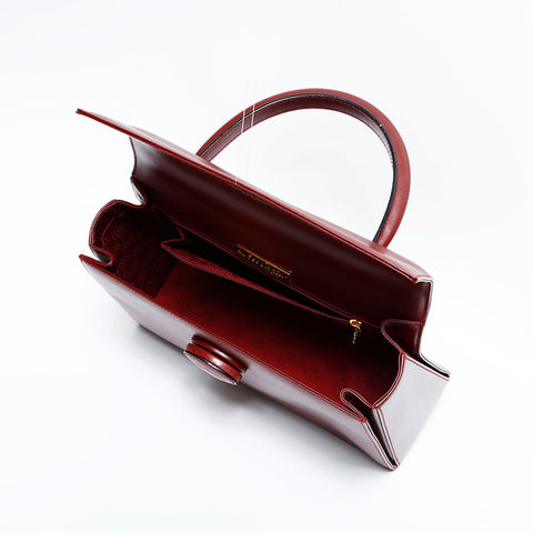 CARTIER Leather Must Do Handbag Red WS22299