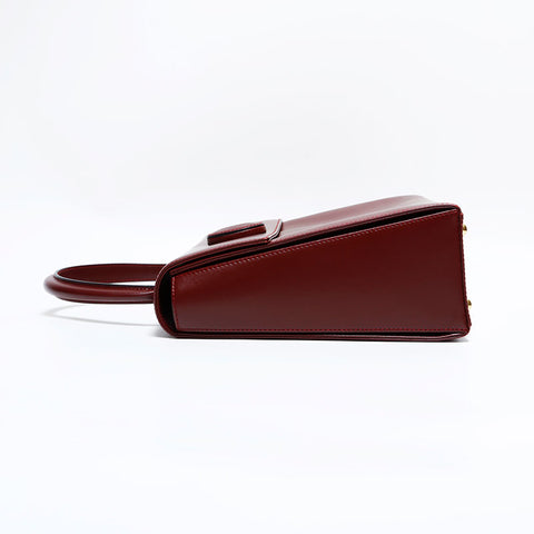 CARTIER Leather Must Do Handbag Red WS22299