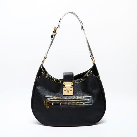 LOUIS VUITTON 2004 Suhali Afriolan Shoulder Bag black WS22305