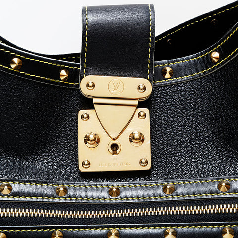 LOUIS VUITTON 2004 Suhali Afriolan Shoulder Bag black WS22305