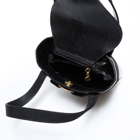 Salvatore Ferragamo Vara Leather Handbag black WS22306